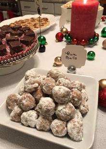 holiday rum balls