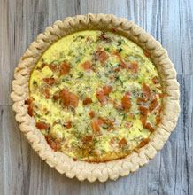 celebrate salmon quiche