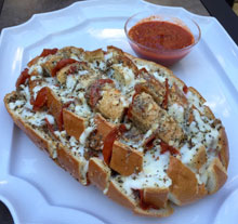 celebrate blooming pizza